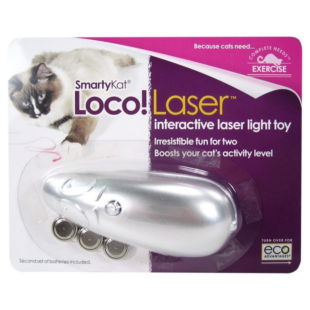SmartyKat Loco!Laser Interactive Laser Pointer Cat Toy 1 Each / Assorted by SmartyKat