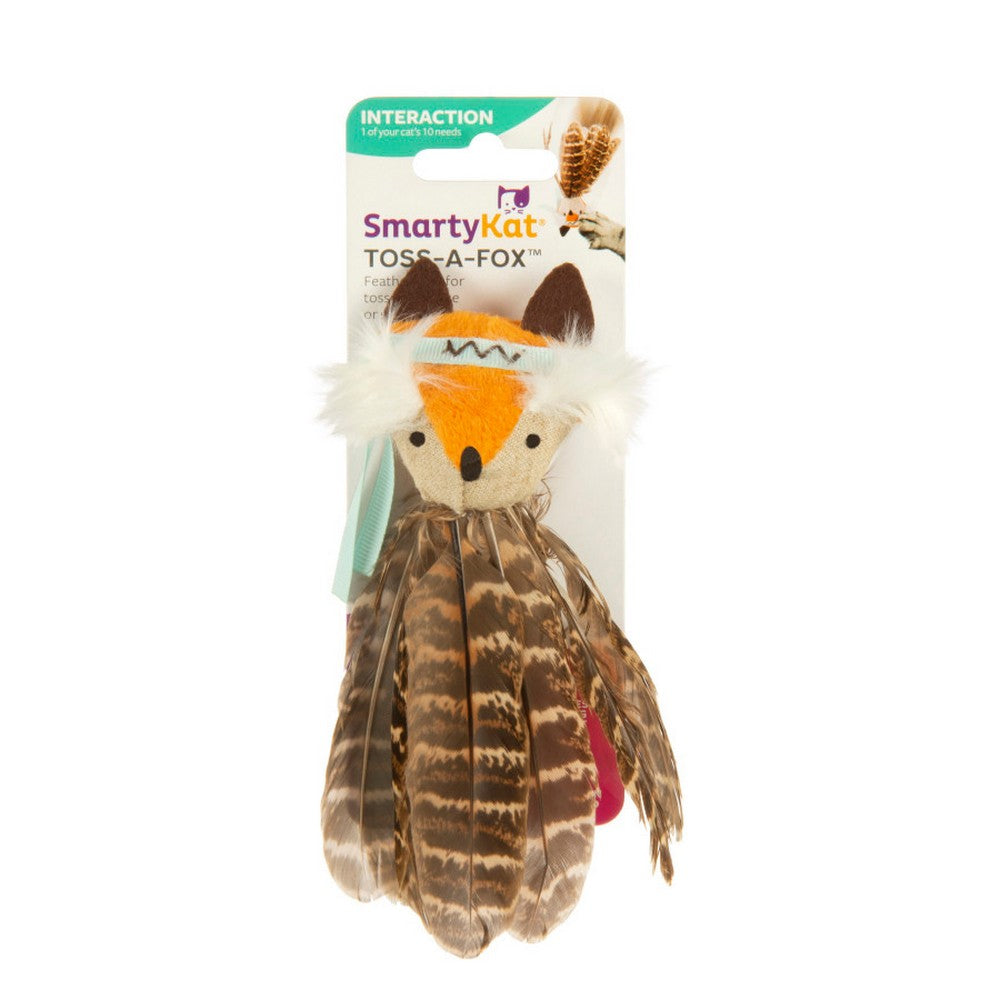 SmartyKat Toss-a-Fox Catnip Toy 1 Each / Multi-Color by SmartyKat