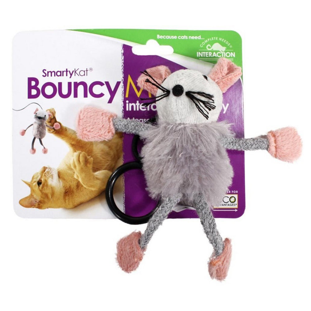 SmartyKat Bouncy Mouse Bungee Cat Toy 1 Each / Assorted by SmartyKat