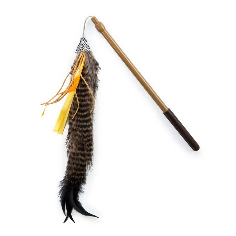 Petlinks Safari HappyNip Fly Wild Wand Catnip Toy 1 Each / Multi-Color by Petlinks