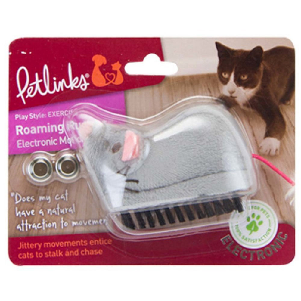 Petlinks Roaming Runner Mouse Electronic Motion Cat Toy 1 Each / Grey by Petlinks