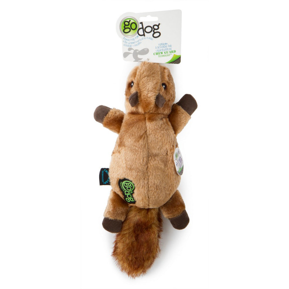 goDog Flatz Squirrel Dog Toy 1 Each / Brown by Godog