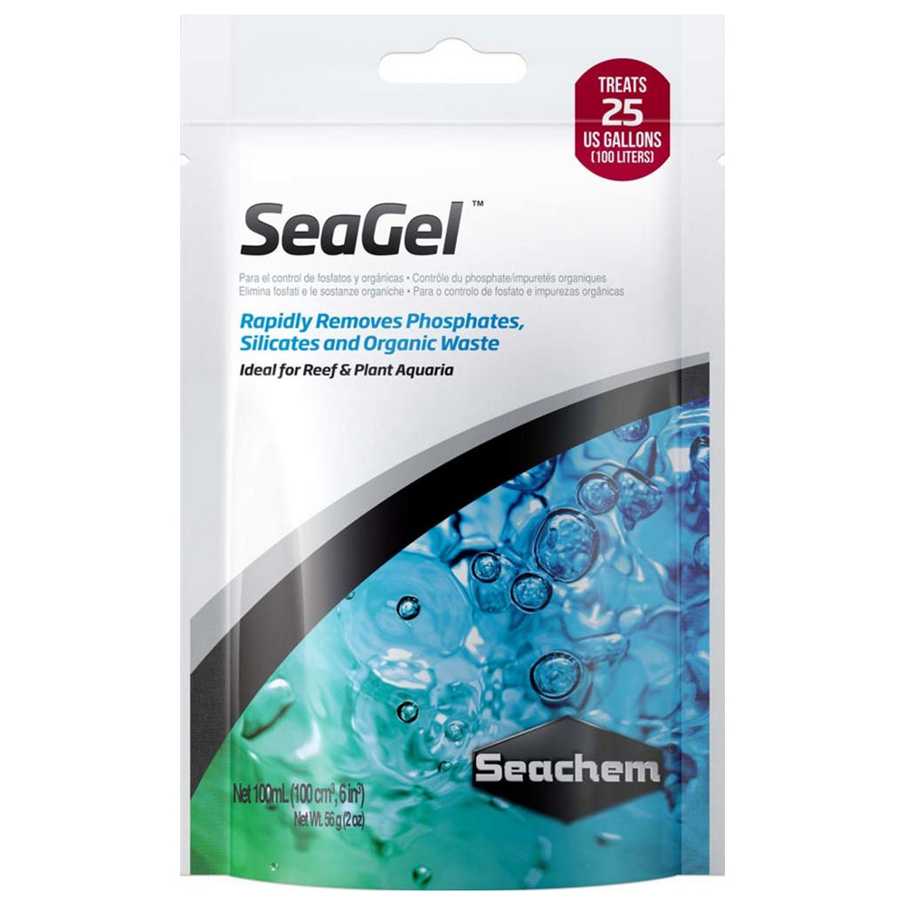 Seachem, Seachem Laboratories SeaGel Phosphate, Silicate, and Organic Waster Remover, 100 Ml