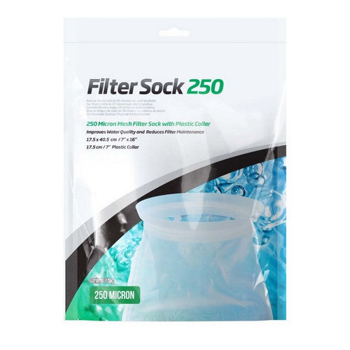 Seachem, Seachem Laboratories Mesh Filter Sock with Plastic Collar, White, 1 Each / 7Inches X 16 Inches, Large
