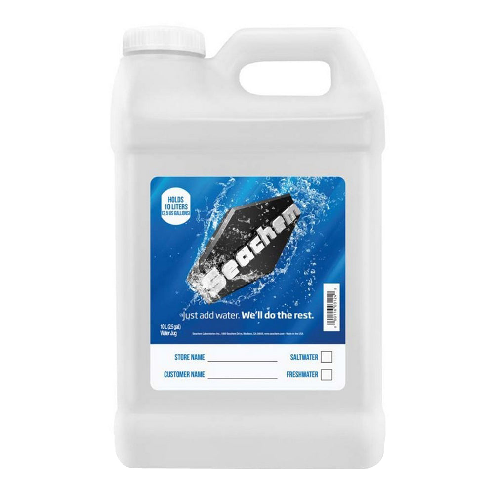 Seachem, Seachem Laboratories Just Add Water Jug, 2.5 Gallon/10 Liters, White