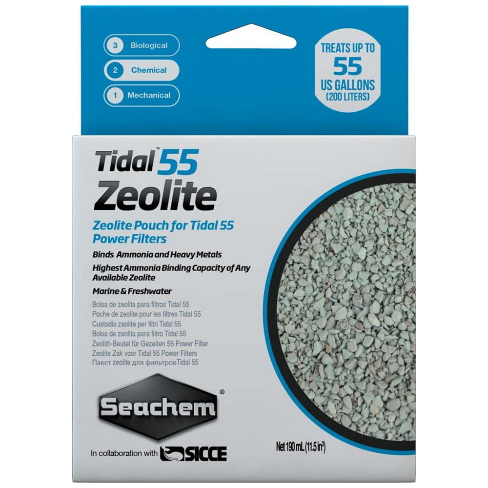 Seachem, Seachem Laboratories Tidal Zeolite Ammonia and Heavy Metals Binding Media, 250 Ml