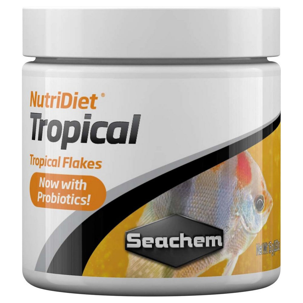 Seachem, Seachem Laboratories NutriDiet Tropical Flakes Fish Food, 0.5 Ounce