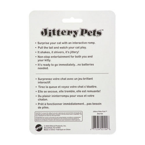 Spot, Spot Plush Jittery Fish Cat Toy, 1 Each / 3 Inches / Assorted