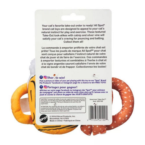 Spot, Spot American Take Out Cat Toy, 1 Each / 2 Pack / Assorted