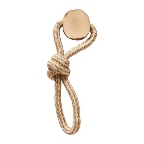 Spot, Spot Coffee Wood Dog Chew Toy w/Rope, 1 Each / 12 Inches