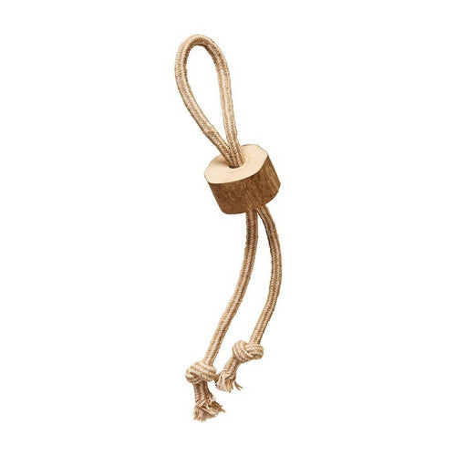 Spot, Spot Coffee Wood Dog Chew Toy w/Rope, 1 Each / 18 Inches