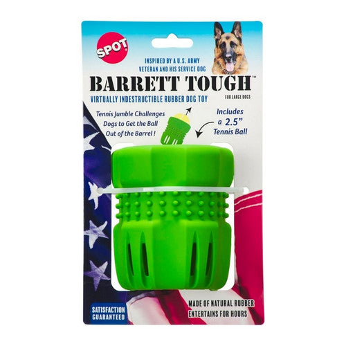 Spot, Spot Barrett Tough Tennis Jumble Dog Toy, Green, Green,  Large