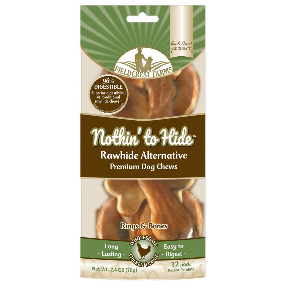 Fieldcrest Farms Nothin' to Hide Chicken Ring Bone Dog Treat 1 Each / Chicken by Fieldcrest Farms