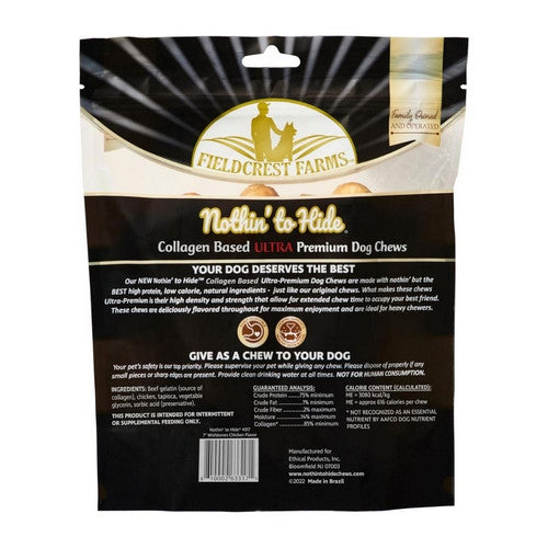 Fieldcrest Farms, Fieldcrest Farms Nothin' To Hide Ultra Wishbone Dog Treat, Chicken,  7 Inches, 2 Pack