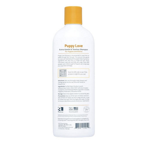 Synergy Labs, Synergy Labs Veterinary Formula Smart Coat Complex Puppy Love Extra Gentle & Tearless Shampoo, 17 Oz