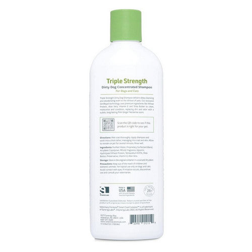 Synergy Labs, Synergy Labs Veterinary Formula Smart Coat Complex Triple Strength Dirty Dog Shampoo, 17 Oz