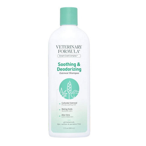 Synergy Labs, Synergy Labs Veterinary Formula Smart Coat Complex Soothing & Deodorizing Shampoo, 17 Oz