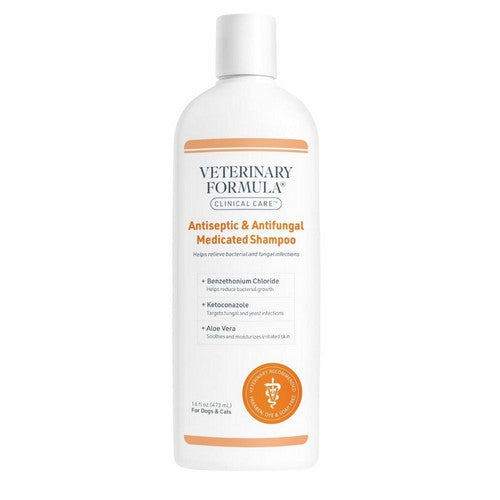 Synergy Labs, Synergy Labs Veterinary Formula Clinical Care Antiseptic & Antifungal Shampoo, 16 Oz