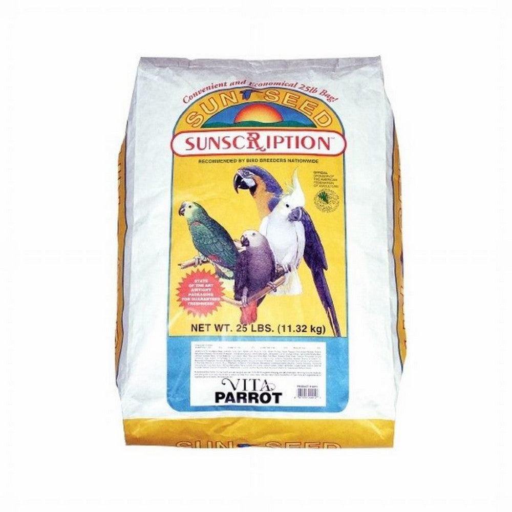 Sun Seed Co, Sun Seed Vita Sunscription Parrot Diet Bird Food, 25 Lbs