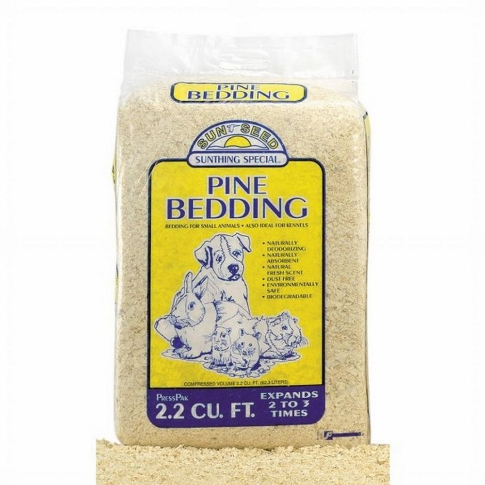 Sun Seed Northern White Pine Bedding for Small Animals Brown,  4 Cubic Feet by Sun Seed Co