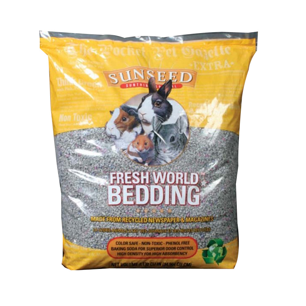 Sunseed, Sun Seed Fresh World Bedding for Small Animals (Store Use), 1 Each / 3050 Cubic Inch, Grey