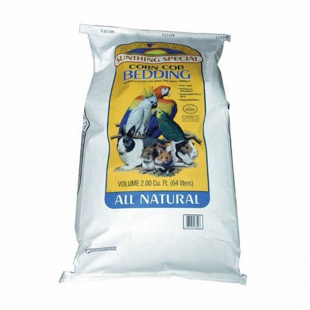 Sun Seed Natural Corn Cob Bedding for Small Animals Brown,  2 Cubic Feet by Sun Seed Co