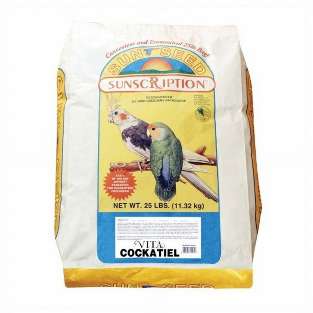 Sun Seed Co, Sun Seed Vita Cockatiel & Lovebird Diet Bird Treat, 25 Lbs