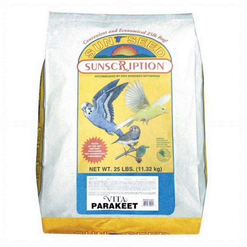 Sun Seed Co, Sun Seed Vita Sunscription Parakeet Diet Bird Food, 25 Lbs