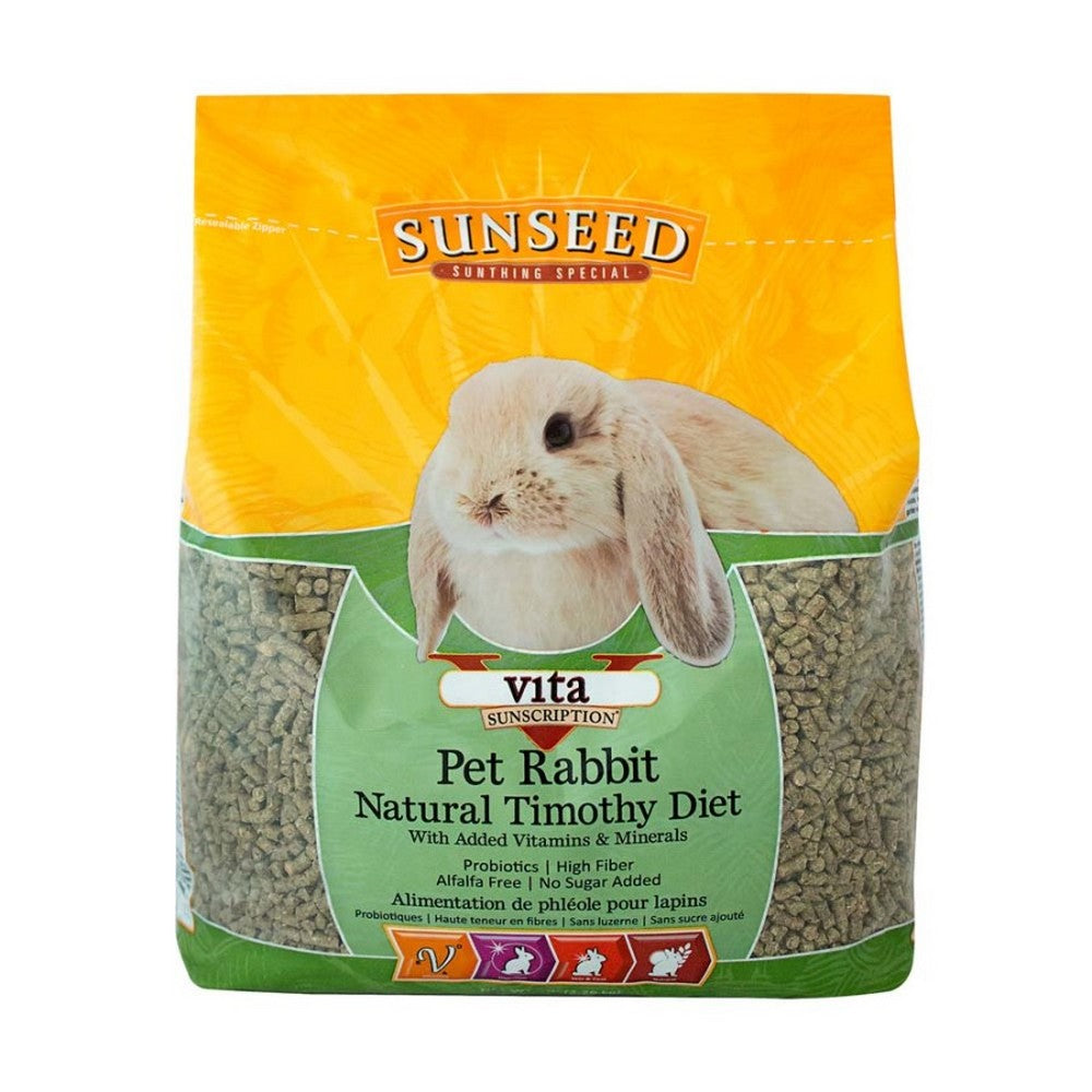 Sunseed, Sun Seed Vita Sunscription Natural Timothy Pet Rabbit Diet Dry Food, 5 Lbs
