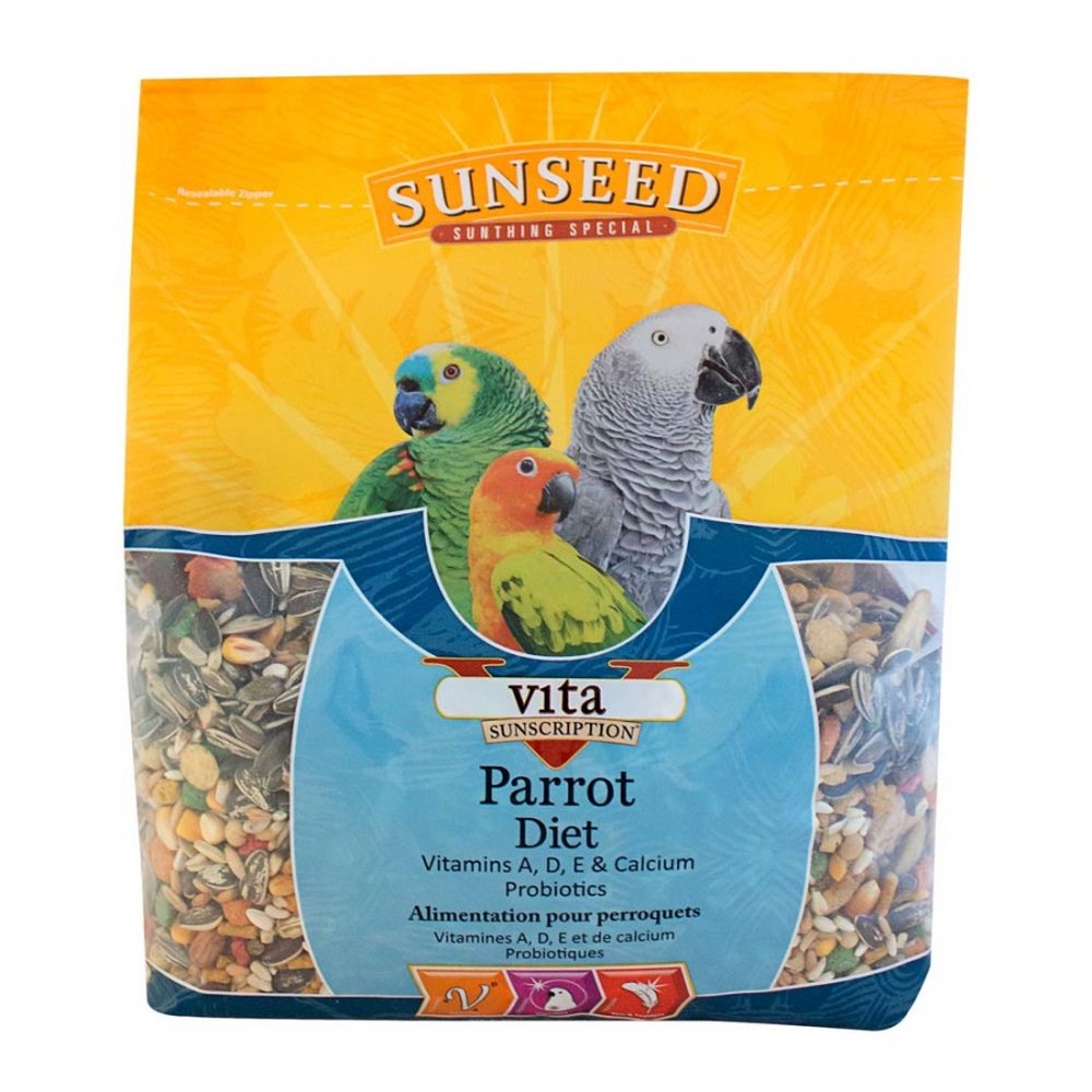 Sun Seed Co, Sun Seed Vita Sunscription Parrot Diet Bird Food, 3.5 Lbs