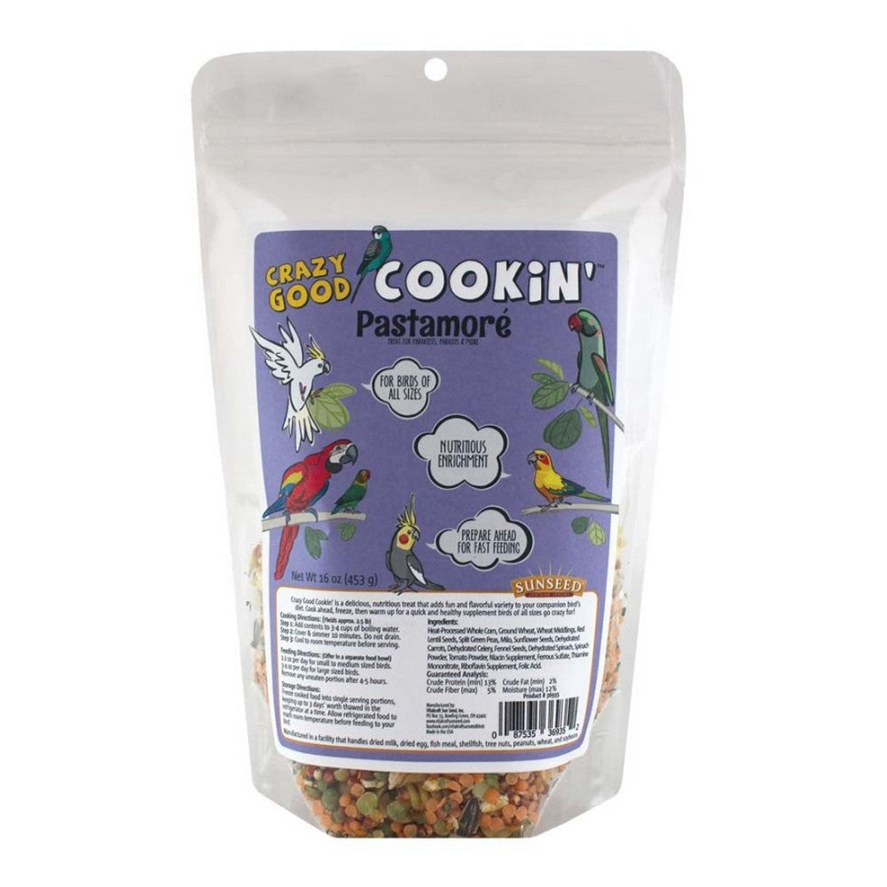 Sunseed, Sun Seed Crazy Good Cookin' Pastamore Bird Treat, 16 Oz