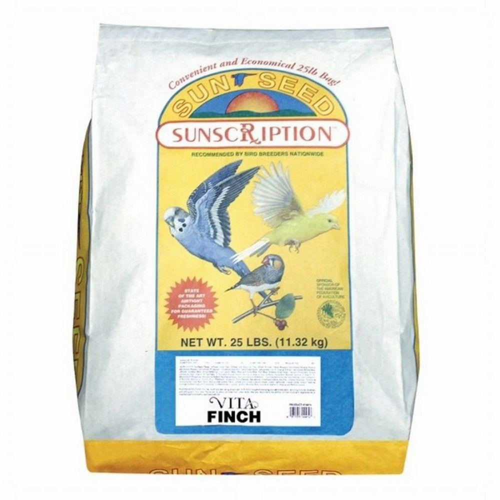Sun Seed Co, Sun Seed Vita Sunscription Finch Diet Bird Food, 25 Lbs