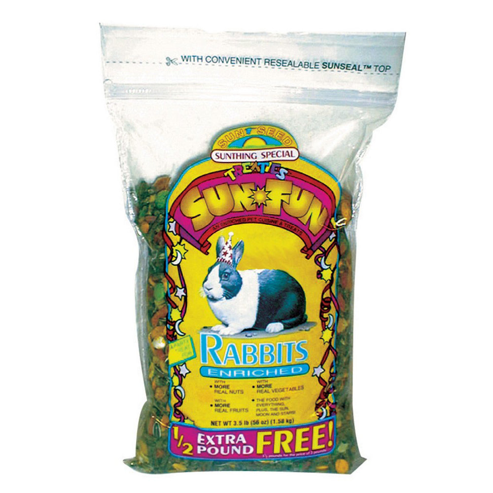 Sunseed, Sun Seed SunFun Rabbit Dry Food, 3.5 Lbs