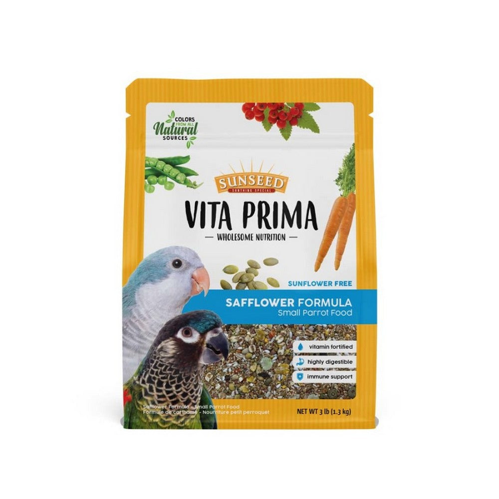 Sunseed, Sun Seed Vita Prima Safflower Formula Small Parrot Food, 3 Lbs