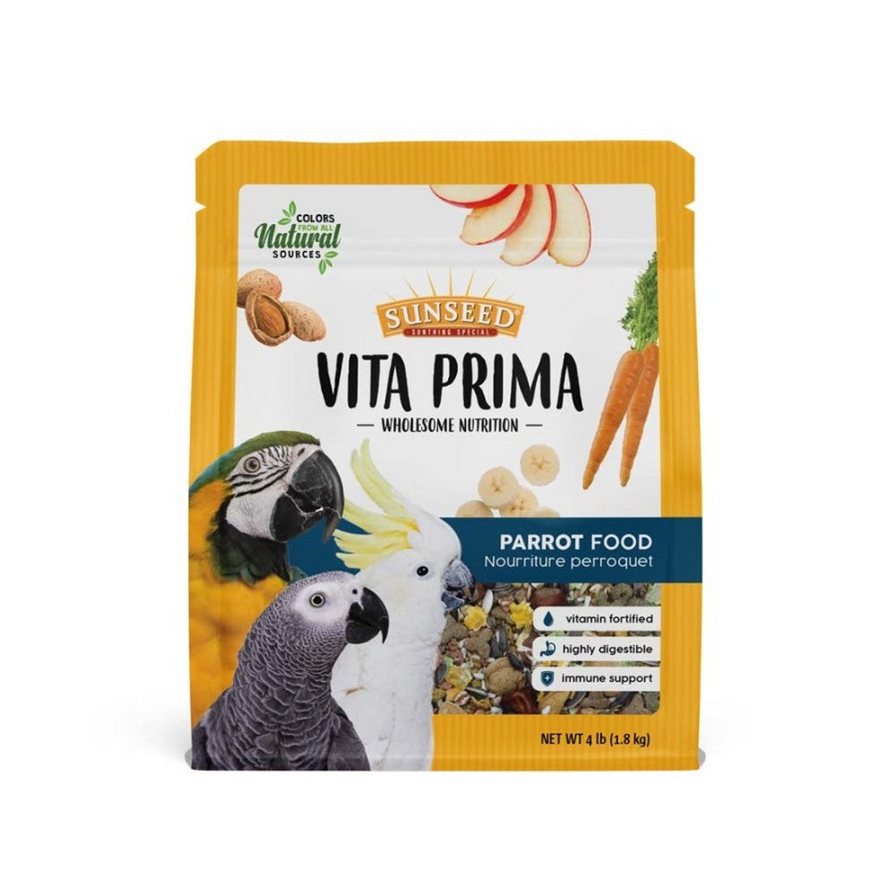 Sunseed, Sun Seed Vita Prima Parrot Bird Food, 4 Lbs