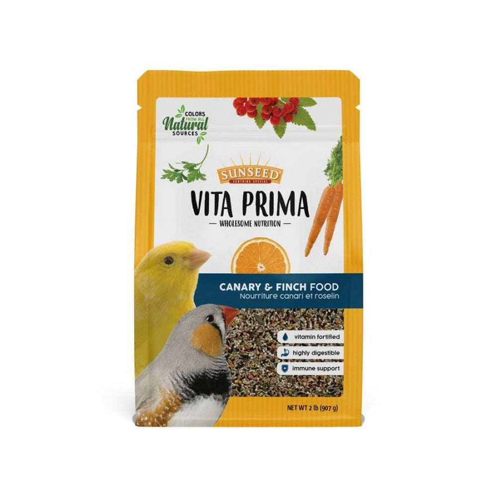 Sunseed, Sun Seed Vita Prima Canary & Finch Bird Food, 2 Lbs