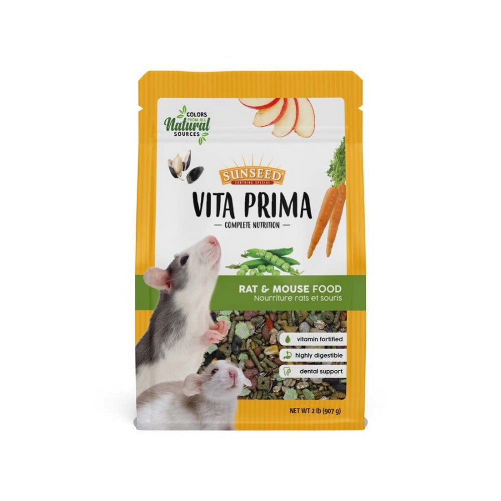 Sunseed, Sun Seed Vita Prima Rat & Mouse Dry Food, 2 Lbs
