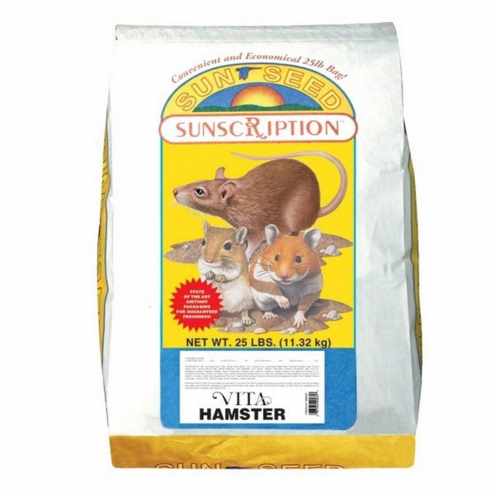 Sun Seed Co, Sun Seed Vita Sunscription Hamster and Gerbil Dry Food, 25 Lbs