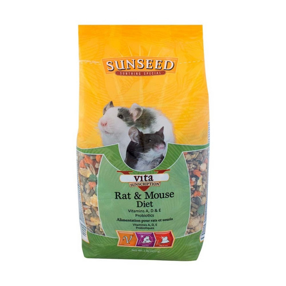 Sunseed, Sun Seed Vita Rat and Mouse Diet Dry Food, 2 Lbs