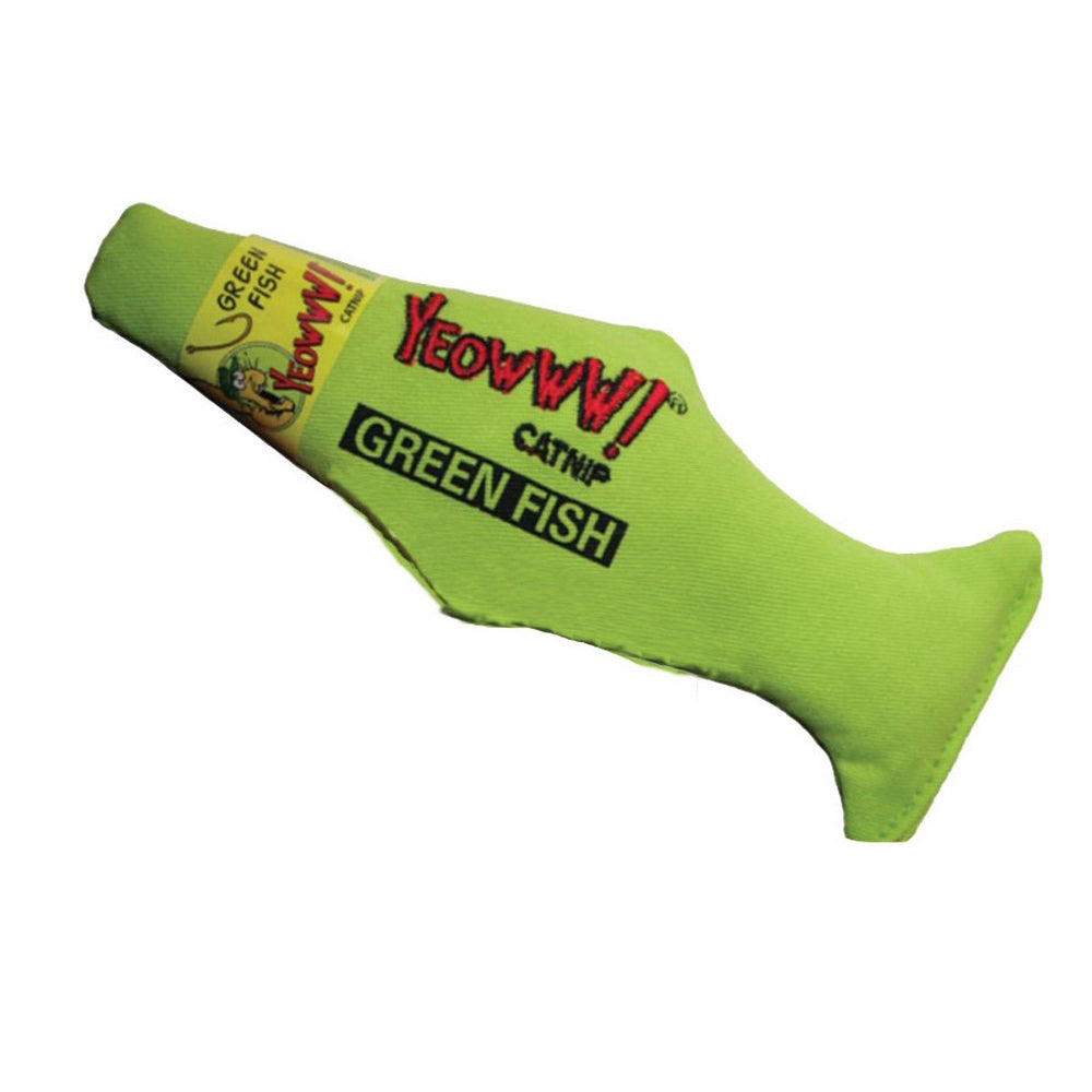 Yeowww! Fish Catnip Toy Green,  7 Inches by Yeowww! Catnip