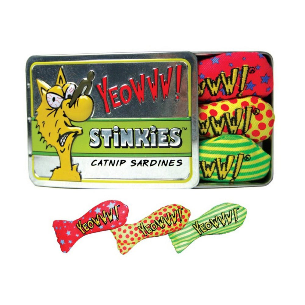Yeowww! Stinkies Catnip Toy Assorted,  3 Inches, 3 Pack by Yeowww! Catnip