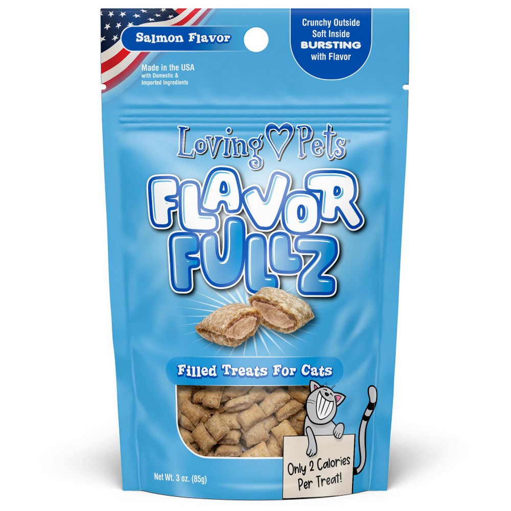 Loving Pets, Loving Pets Flavorfullz Filled Cat Treats, Salmon,  3 Ounces