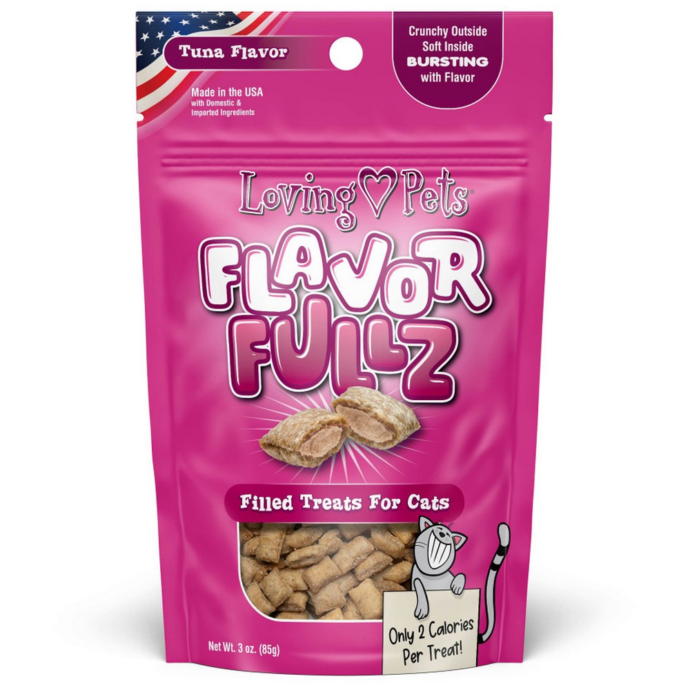 Loving Pets, Loving Pets Flavorfullz Filled Cat Treats, Tuna,  3 Ounces