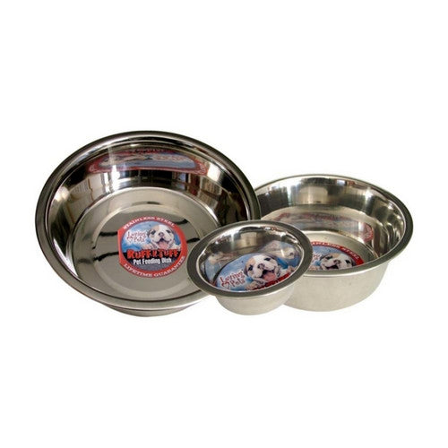 Loving Pets, Loving Pets Traditional Stainless Steel Dog Bowl, Silver,  5 Quarts