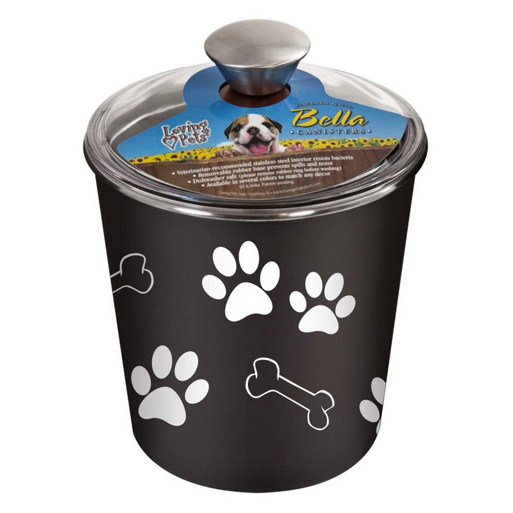 Loving Pets, Loving Pets Treat Canister, 1 Each / Espresso