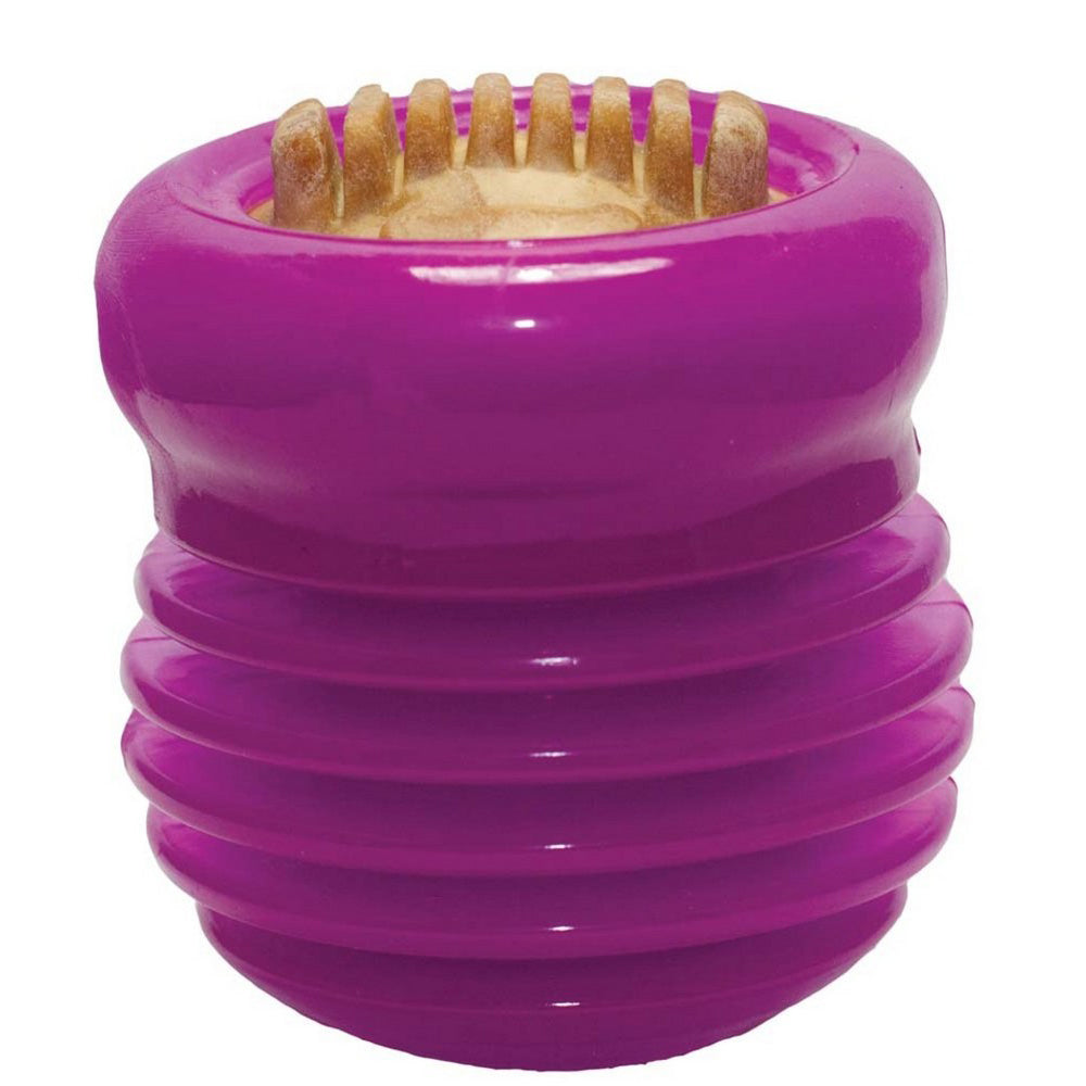 Starmark, Starmark Groovy Ball with USA Made Treat, Purple,  Large