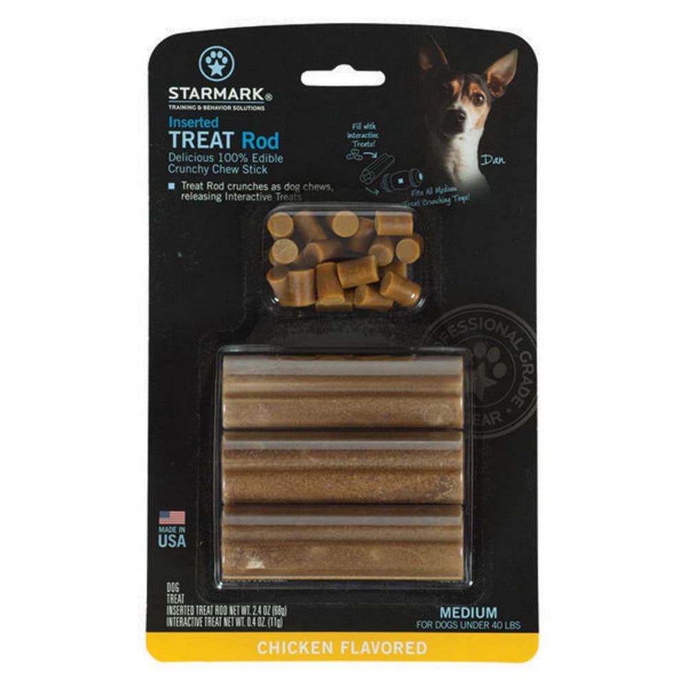 Starmark, Starmark Inserted Dog Treat Rod Chicken USA, 1 Each / Medium