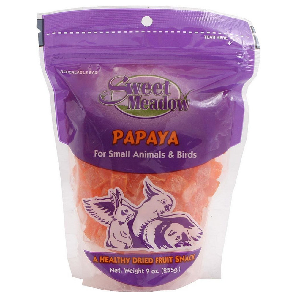 Sweet Meadow Farm, Sweet Meadow Farm Dried Papaya Treat for Small Animals, 9 Oz