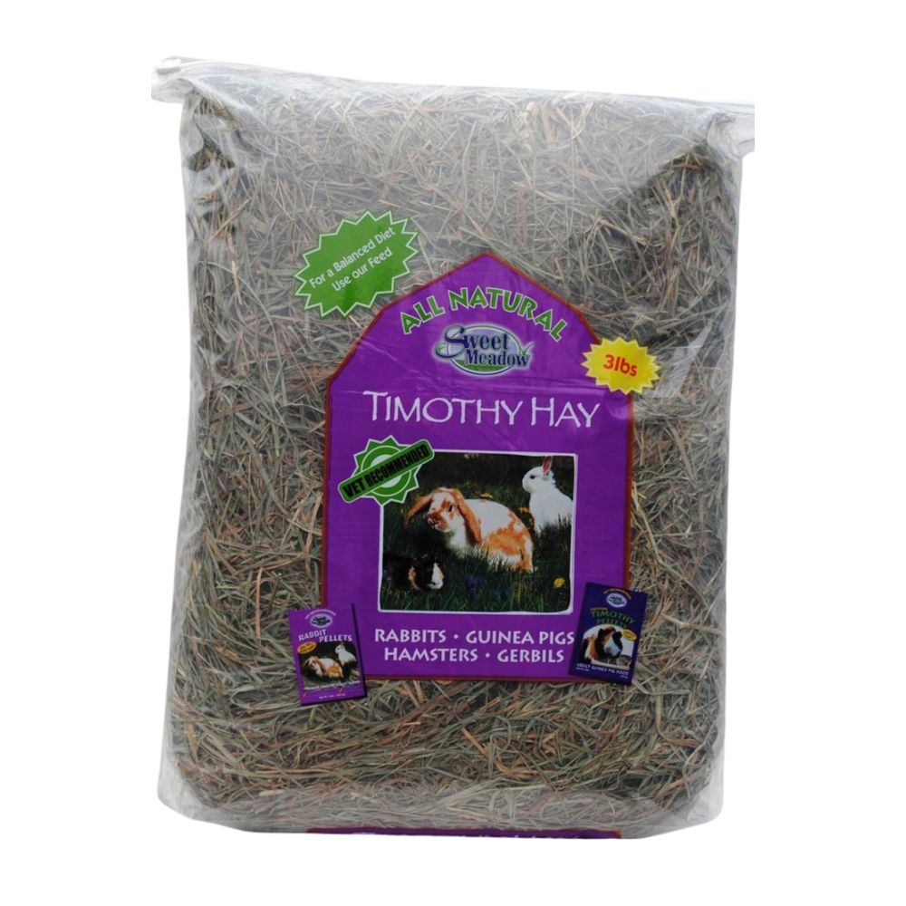 Sweet Meadow Farm, Sweet Meadow Farm 2nd Cut Timothy Hay for Small Animals, 3 Lbs