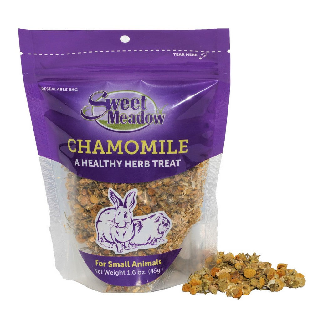 Sweet Meadow Farm, Sweet Meadow Farm Chamomile Healthy Herb Small Animal Treat, 1.5 Oz